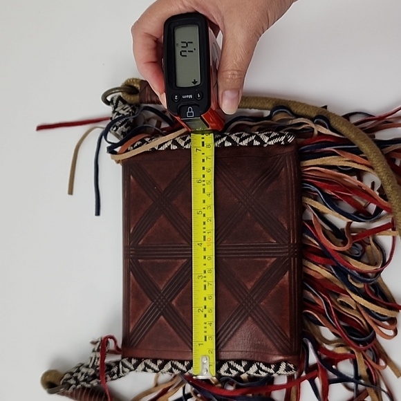 Free People Foreverly Fringe Boho Leather Crossbody Bag - Picture 9 of 15